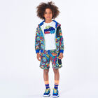 شورت أولاد بالشعار باللون الكحلى, 1, hi-res