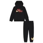 Boys Black Logo Tracksuit, 1, hi-res