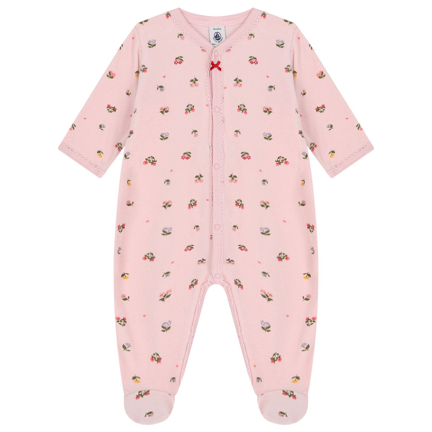 Baby Girls Pink & Ivory Floral Babygrow Gift Set, 1, hi-res