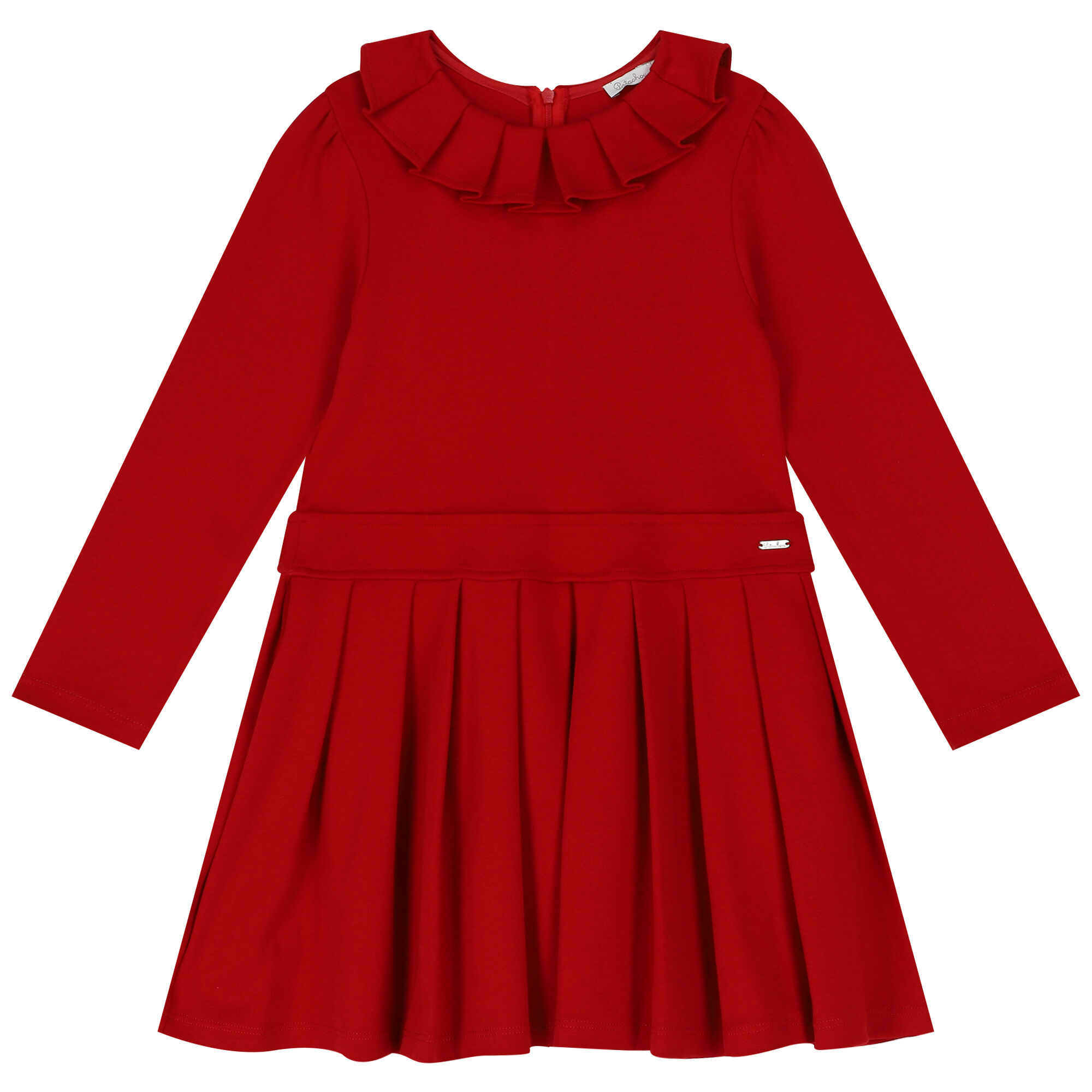 Patachou Girls Red Pleated Dress Junior Couture
