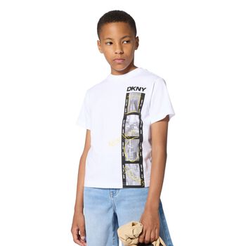 Boys White Logo T-Shirt
