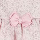 Baby Girls Pink Jacquard Tiered Dress, 1, hi-res