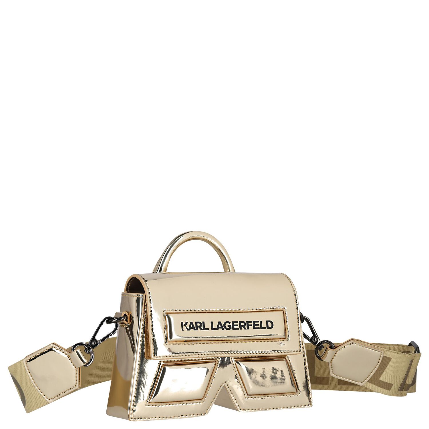 Girls Gold Logo Handbag, 2, hi-res image number null