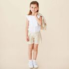 Girls Gold Spotted Shorts, 1, hi-res