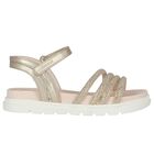 Girls Ivory & Gold Sandals, 1, hi-res
