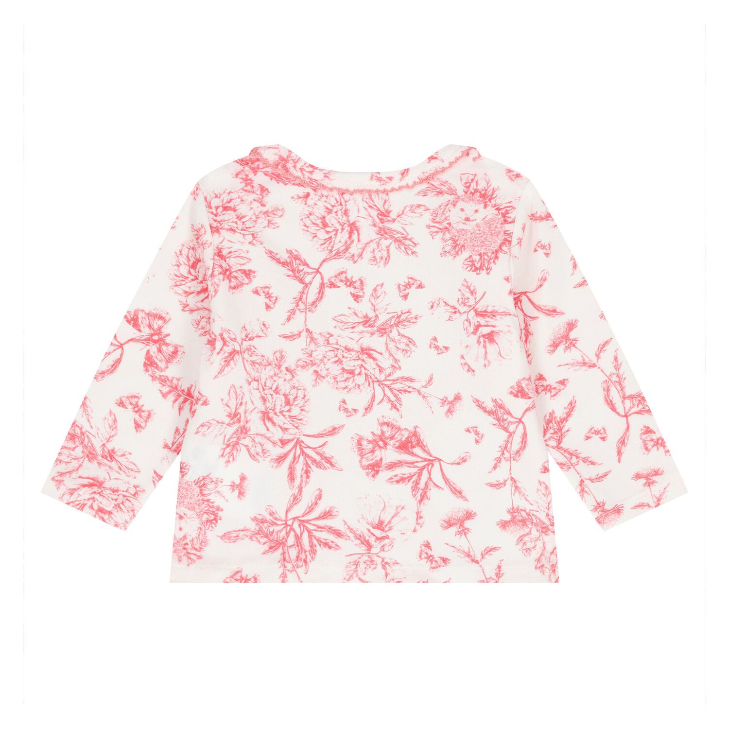 Baby Girls White & Red Floral Pyjama Set, 1, hi-res image number null