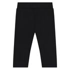 Younger Boys White & Black Logo Trouser Set, 1, hi-res