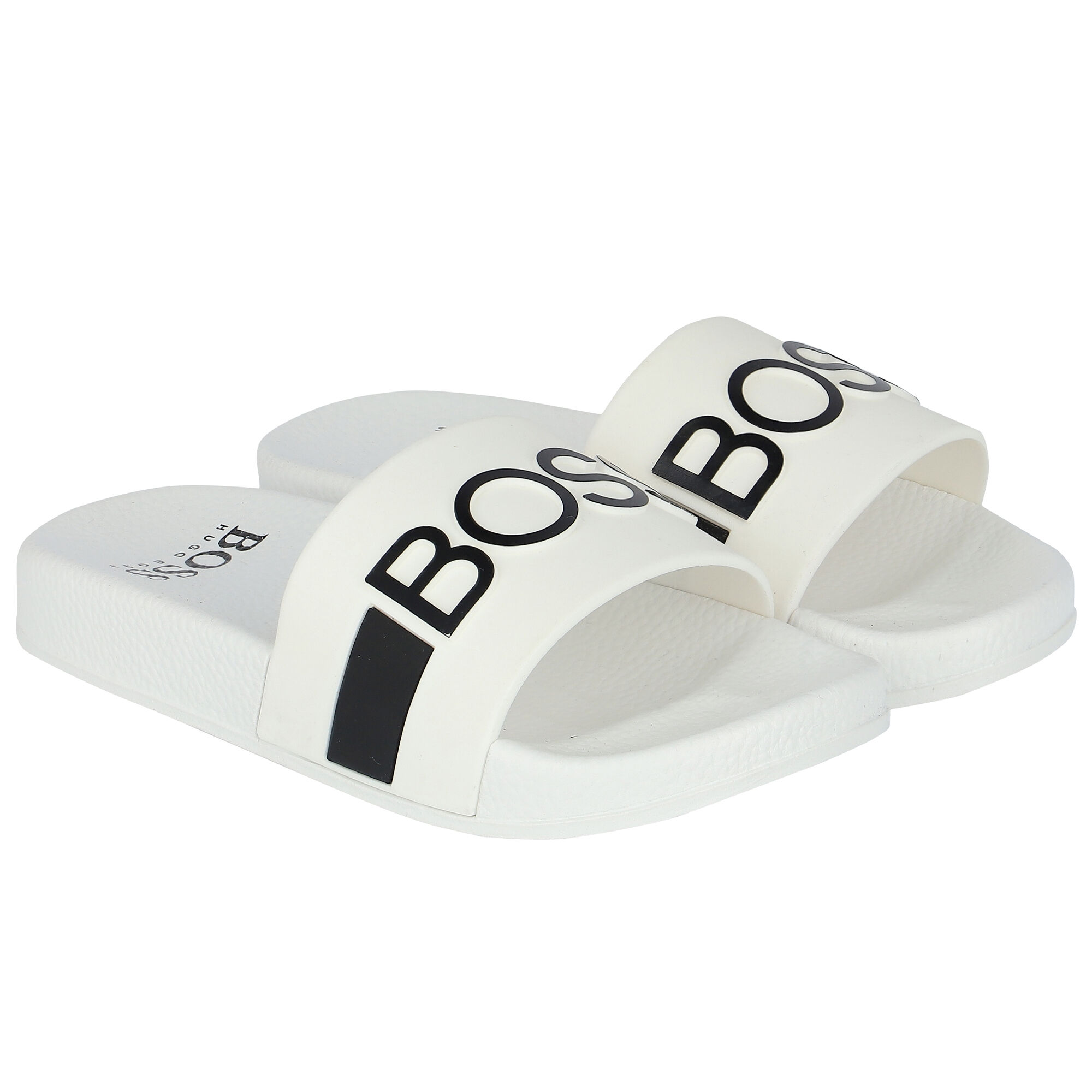 Junior hugo boss sliders sales