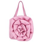 Girls Pink Flower Bag, 2, hi-res