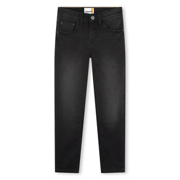 Boys Black Logo Jeans