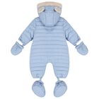 Baby Boys Logo Teddy Bear Snowsuit, 3, hi-res