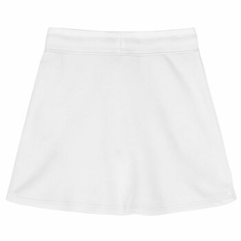 Girls White Logo Skirt