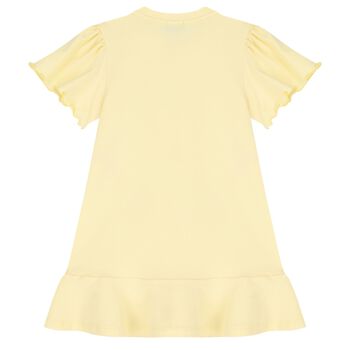 Girls Yellow Logo Bag Dress