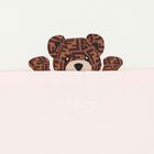 Girls Pink & Ivory Logo Baby Blanket, 2, hi-res