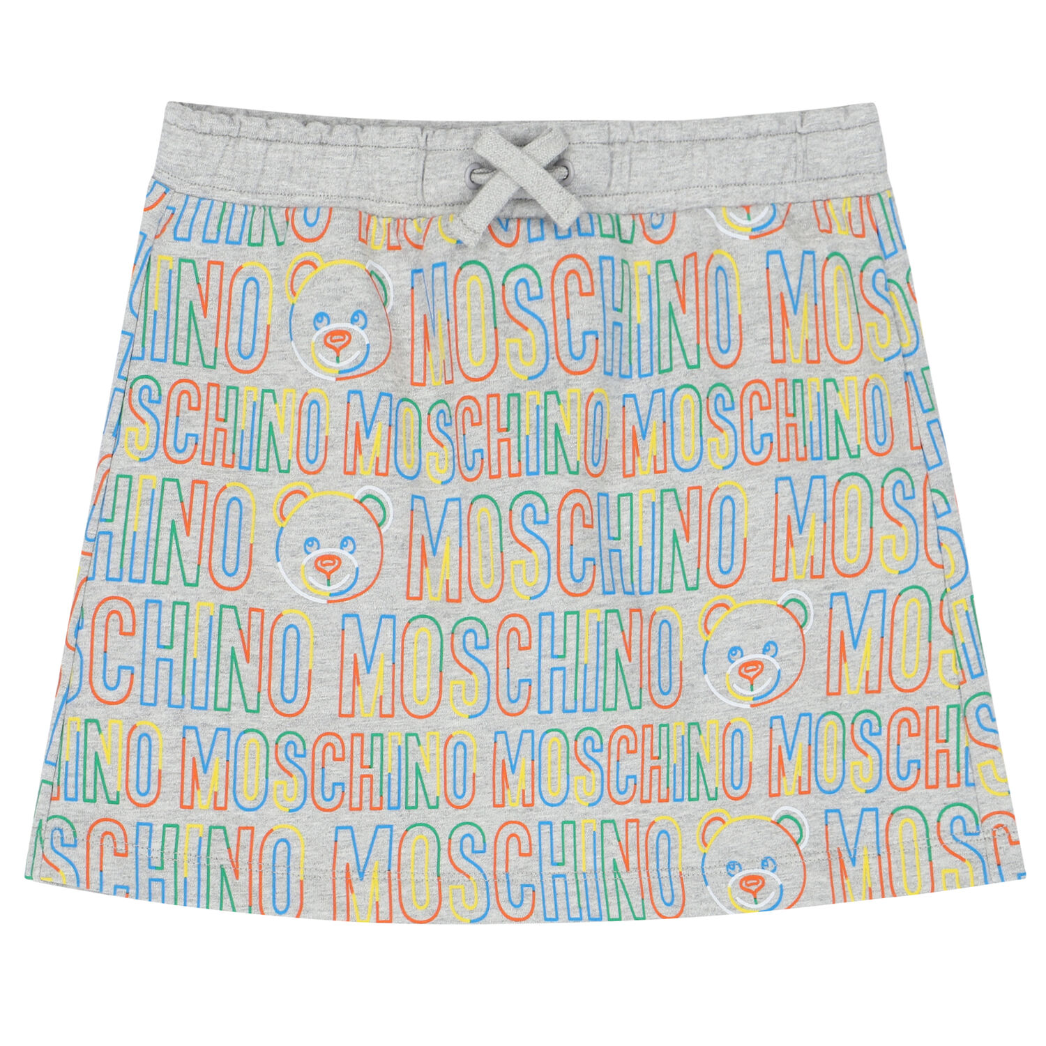 Girls Grey Logo Teddy Skirt, 1, hi-res image number null