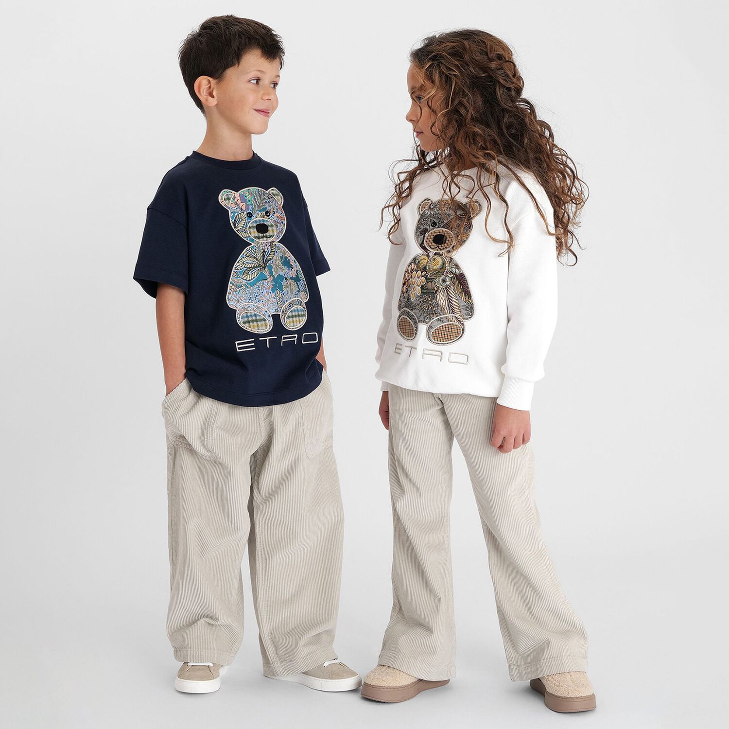 Navy Blue Teddy Bear Logo T-Shirt, 2, hi-res