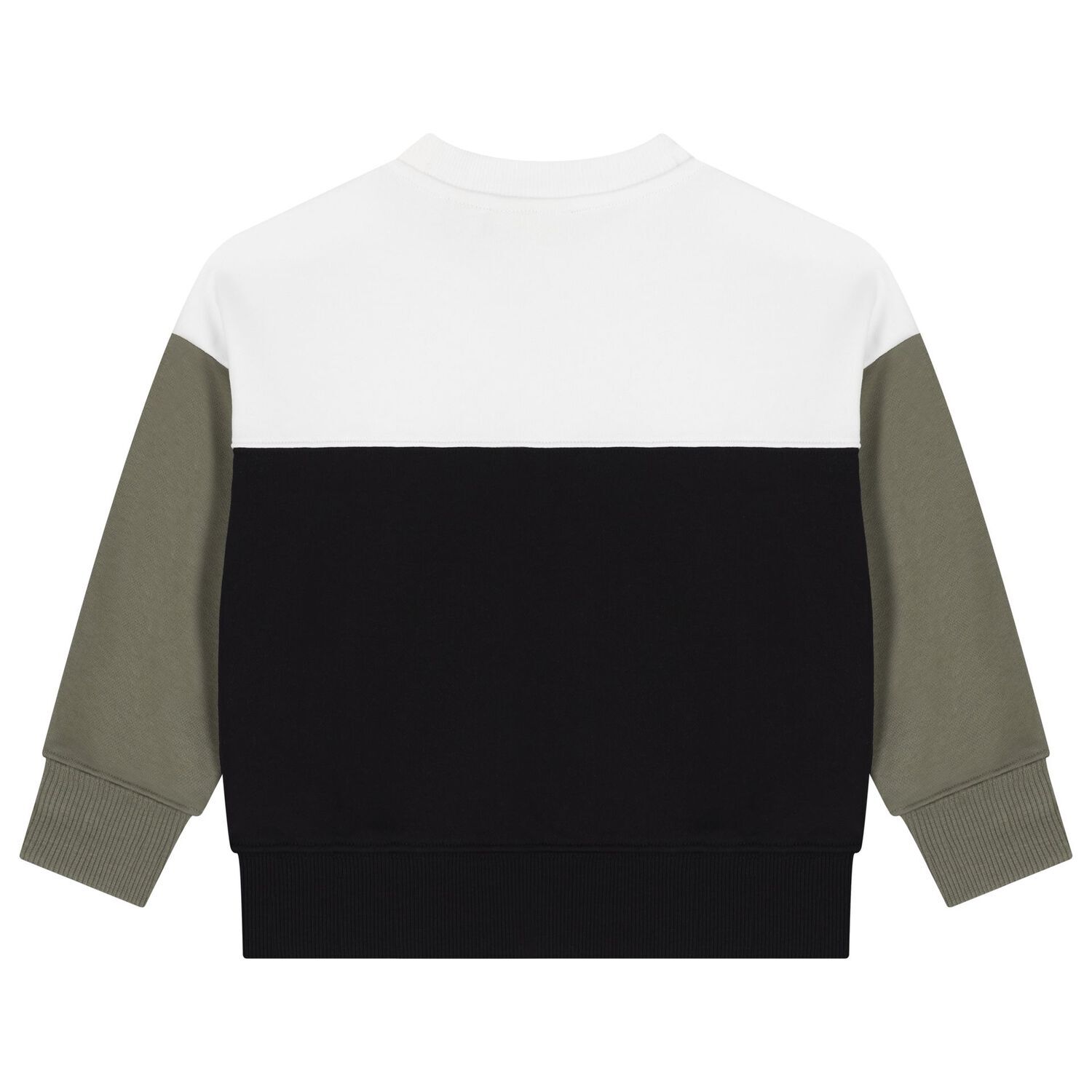 Boys Black, Green & White Logo Sweatshirt, 1, hi-res