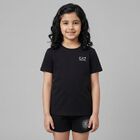 Girls Black Logo T-Shirt, 1, hi-res