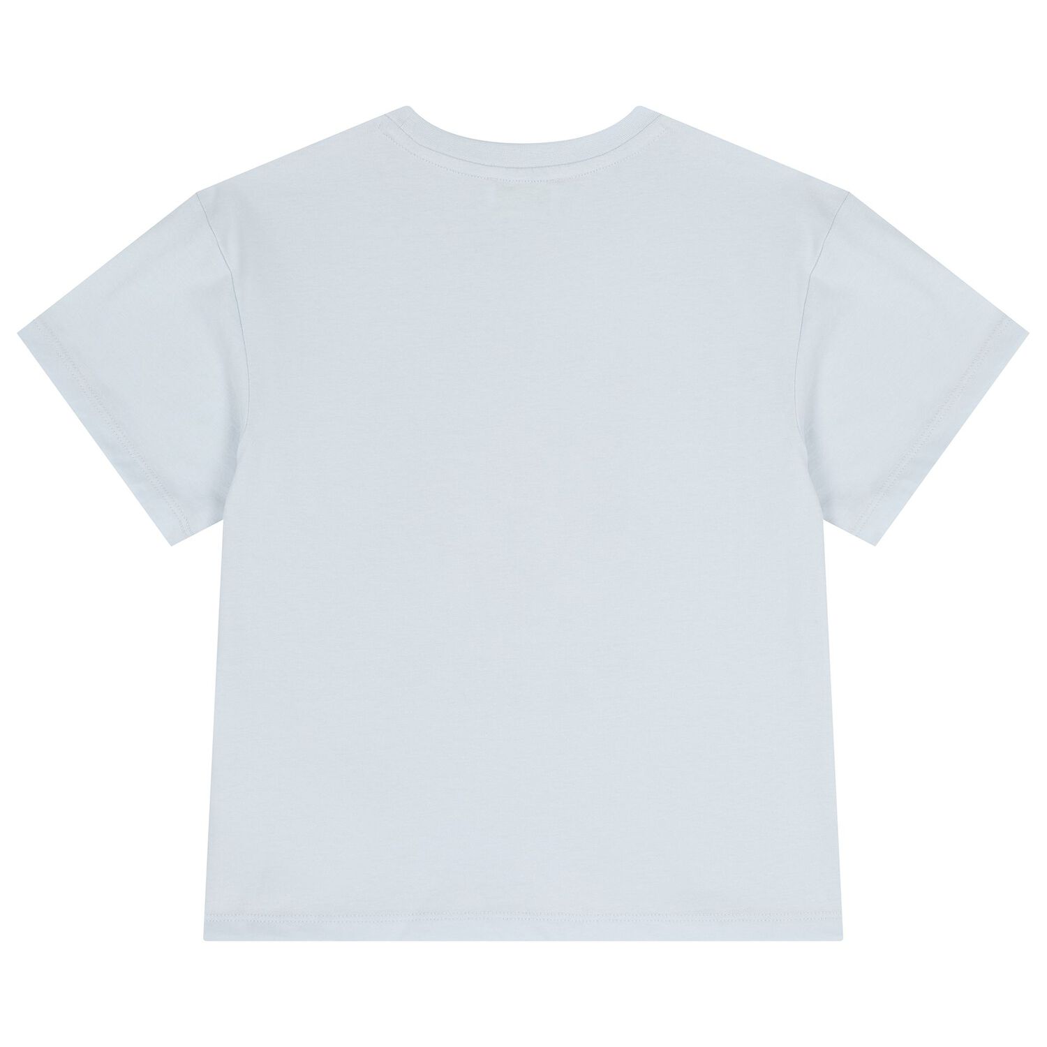 تيشيرت بنات بشعار النمر باللون الأزرق , 2, hi-res