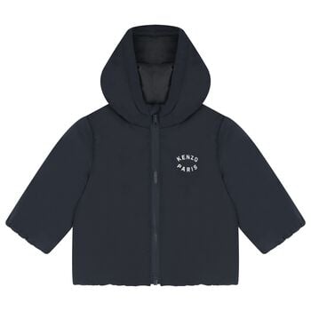 Younger Navy Blue Tiger Hooded Younger Jacket