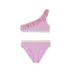 Girls Lilac Ruffled Bikini , 1, hi-res