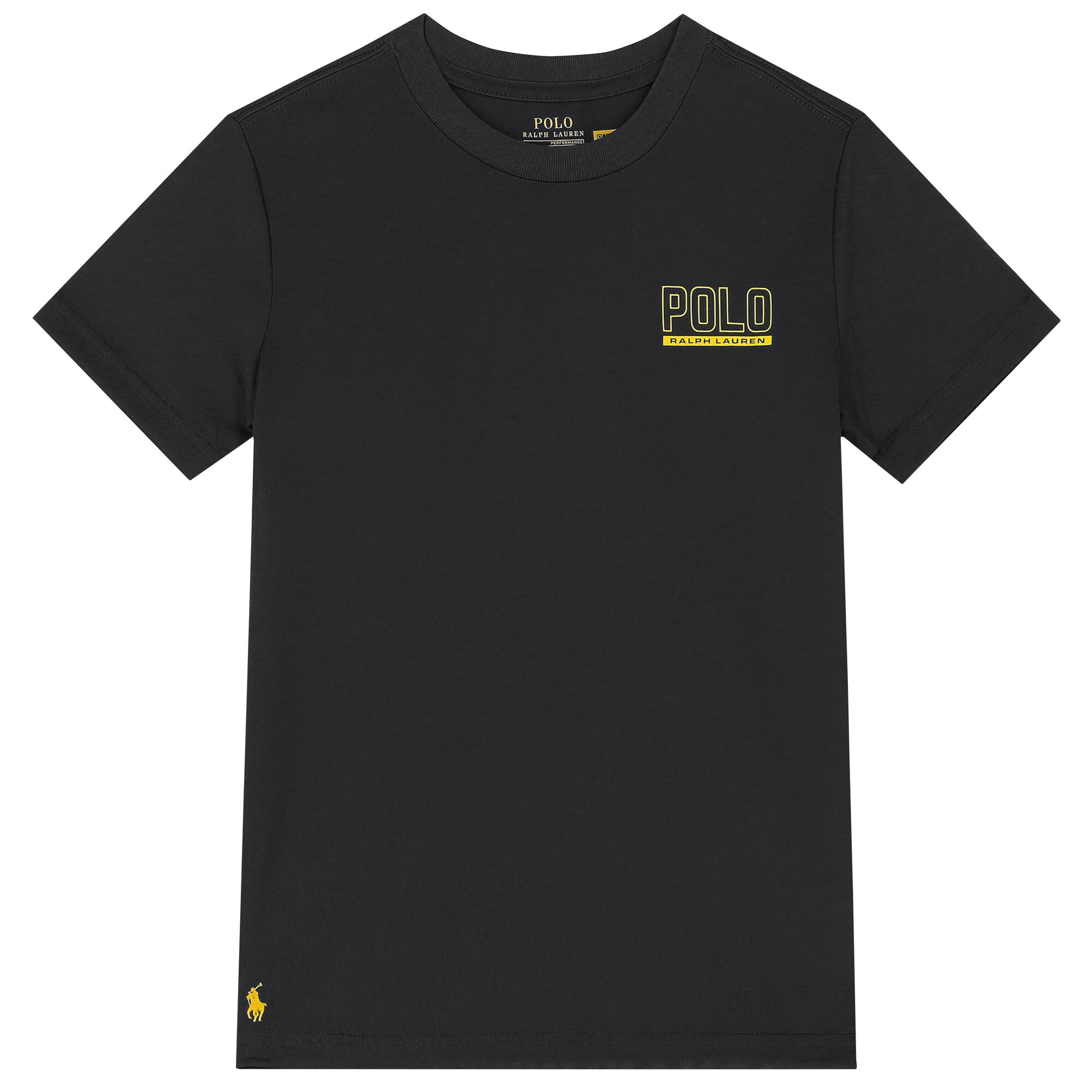 Boys black ralph lauren shirt discount
