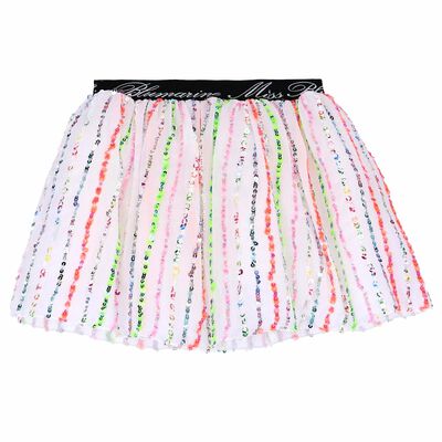 Girls Multi-Colour Sequin Skirt 