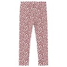 Girls Ivory & Red Heart Leggings, 1, hi-res