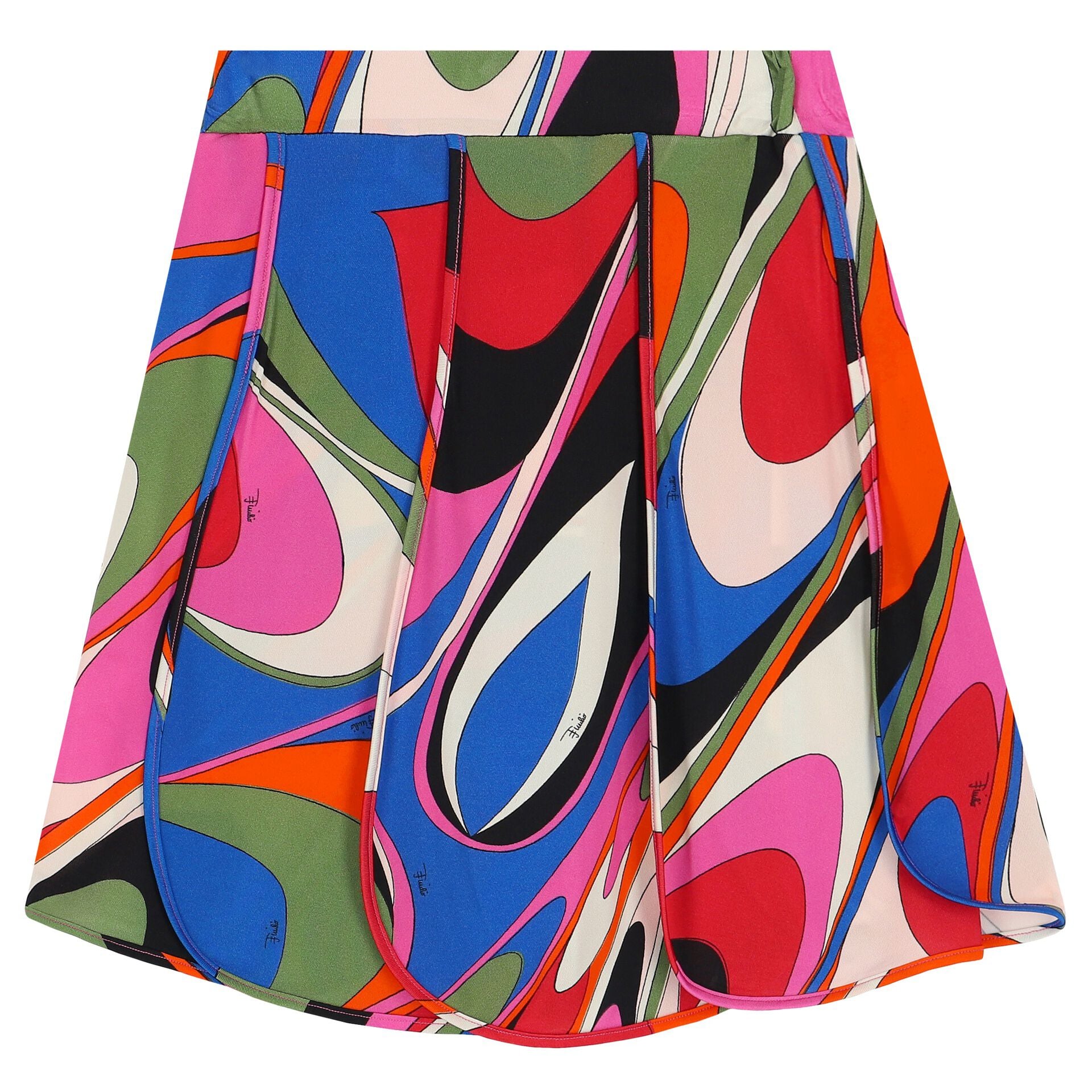 Pucci Girls Multi-Coloured Onde Skirt | Junior Couture USA