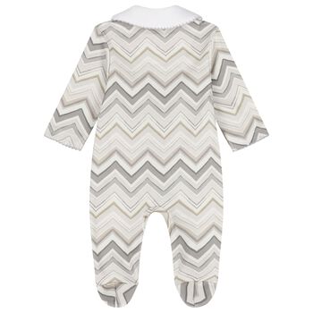 Grey Zig Zag Babygrow