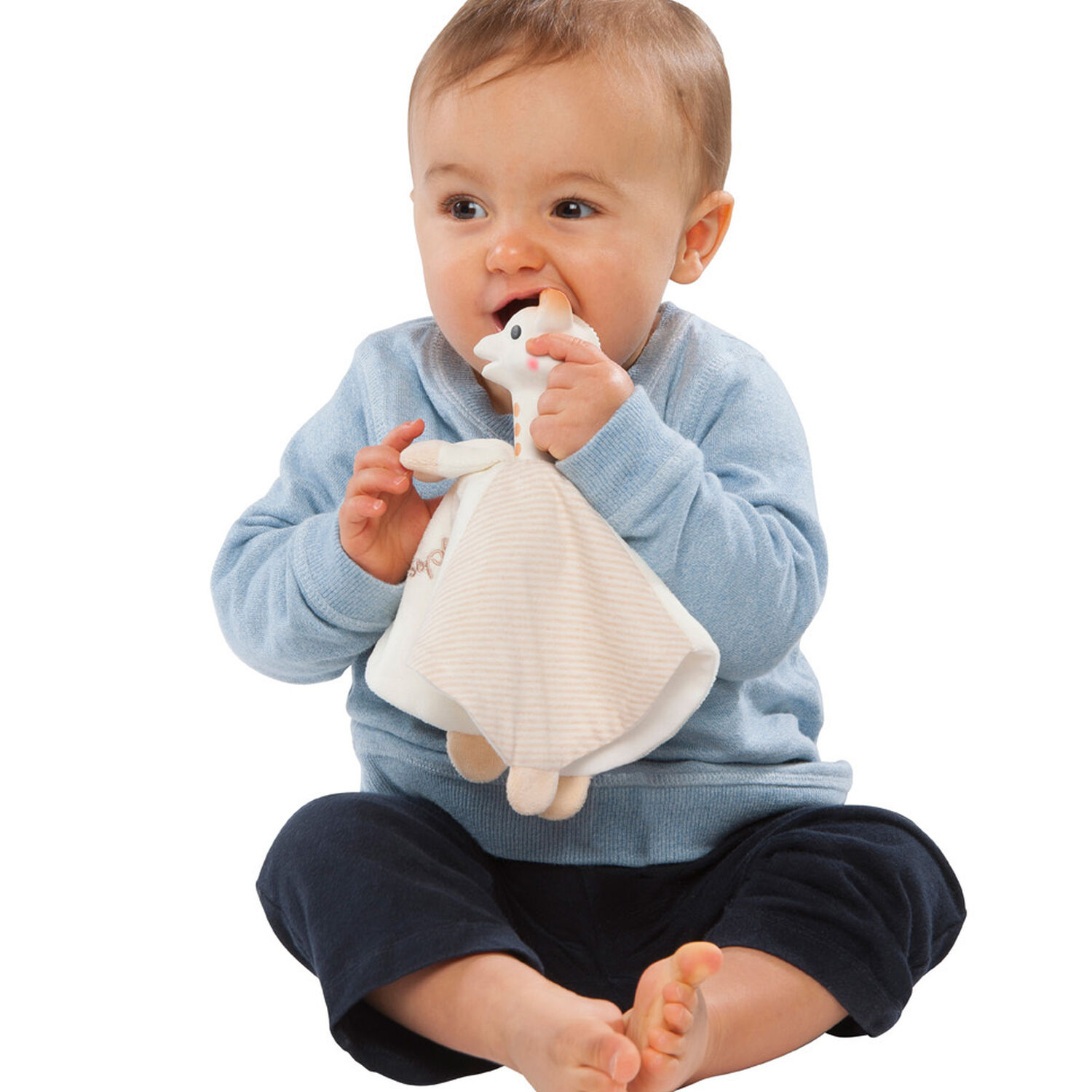 Ivory & Beige Giraffe Rubber Toy, 1, hi-res