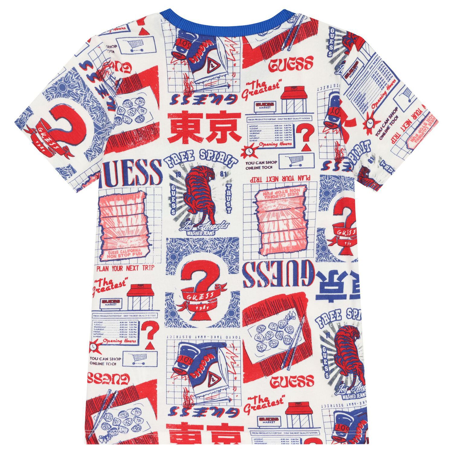 تيشيرت أولاد بالشعار باللون الأبيض , 3, hi-res