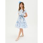 حذاء باليرينا باللون أبيض مرصع بالألماس للبنات, 1, hi-res