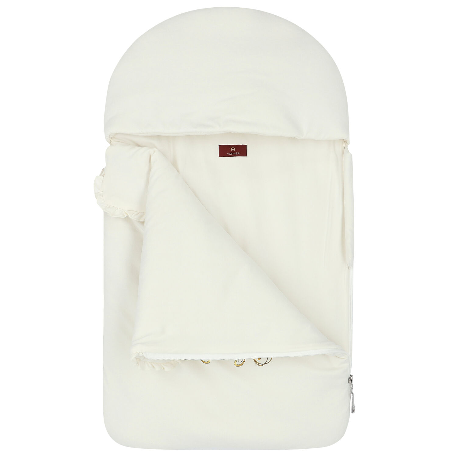 مدس بالشعار باللون العاجي للبنات, 2, hi-res