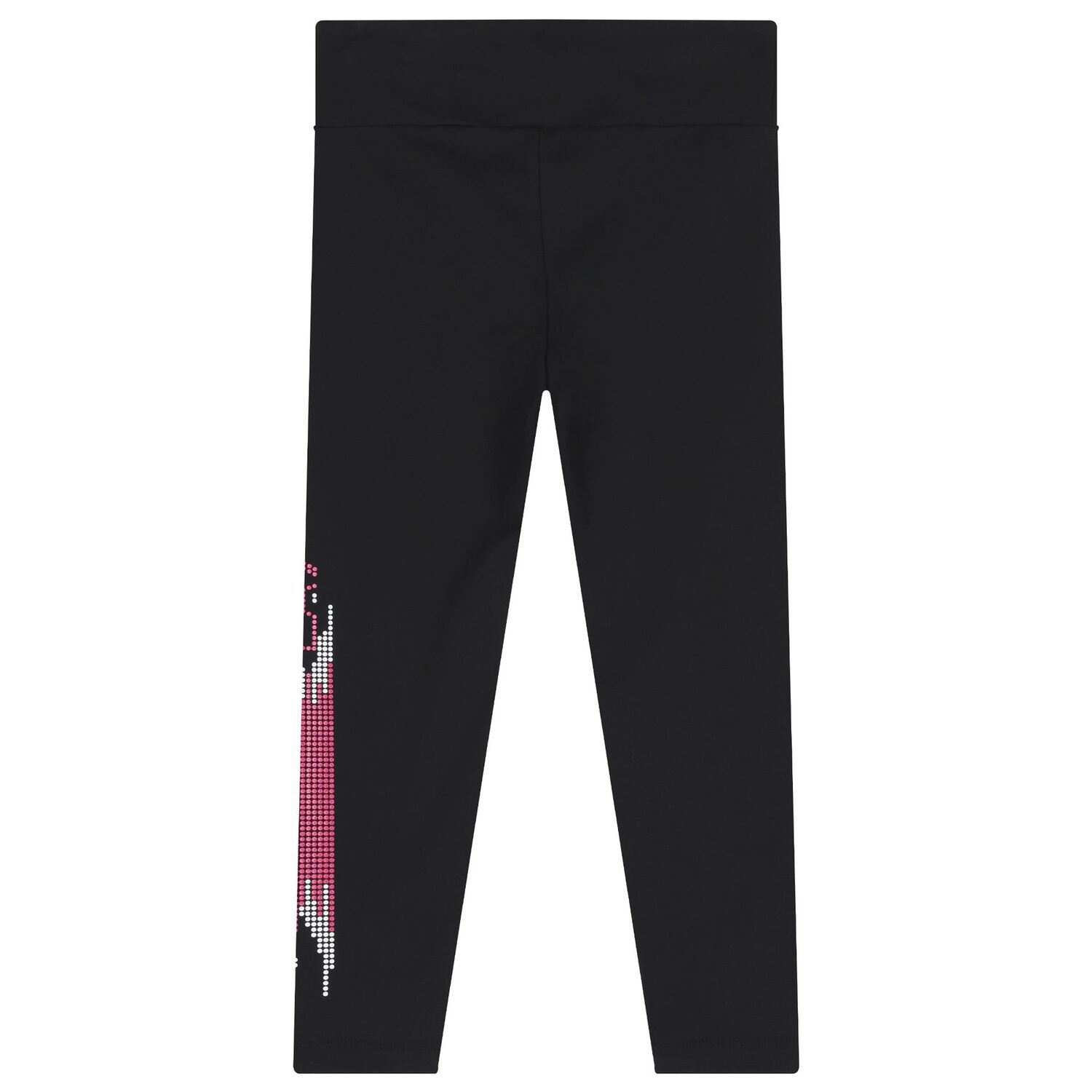 Girls Black Logo Leggings, 1, hi-res image number null