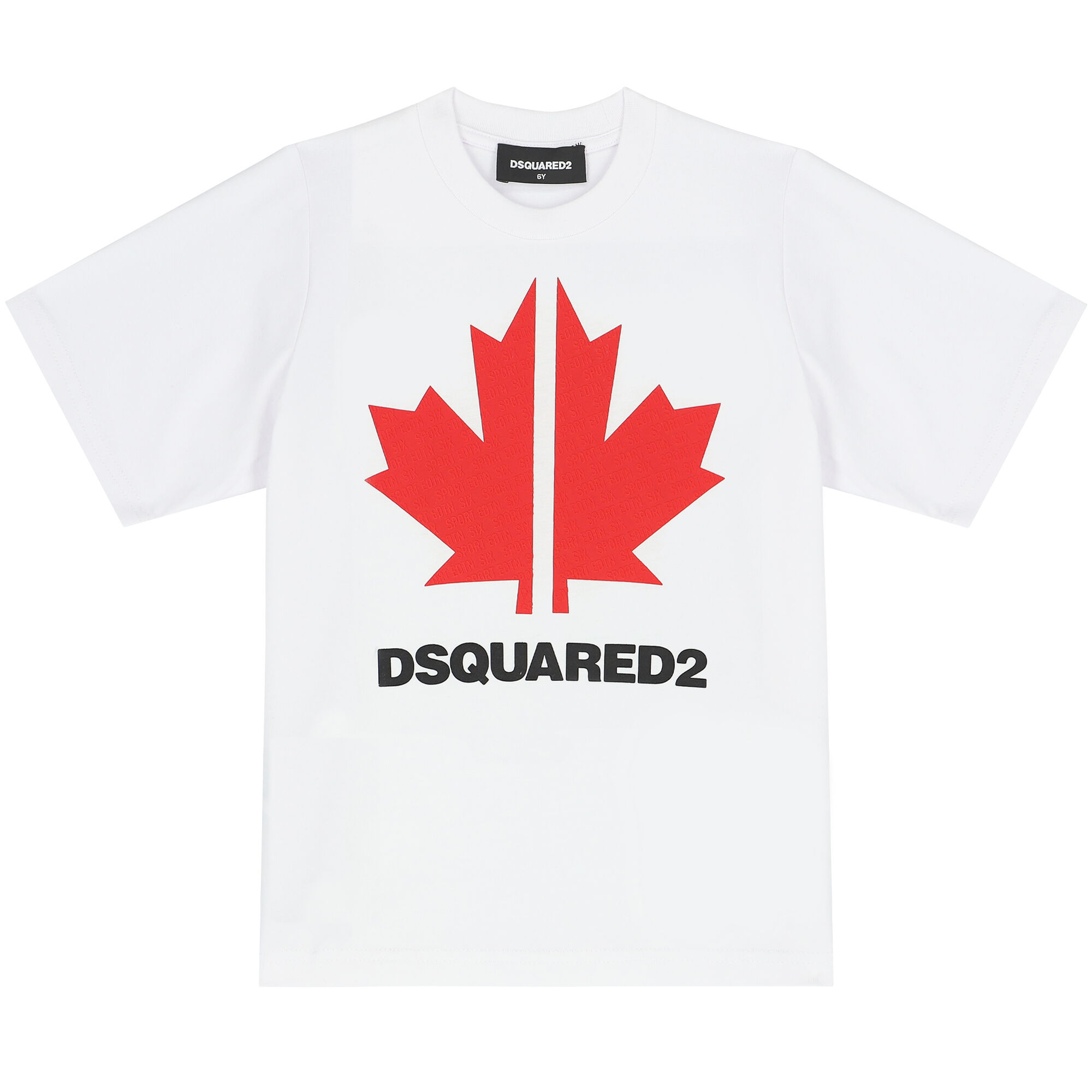 DSQUARED2 MAPLE LEAF LOGO TSHIRT - WHITE – SGN CLOTHING