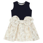 فستان باللون الكحلي والذهبي, 1, hi-res