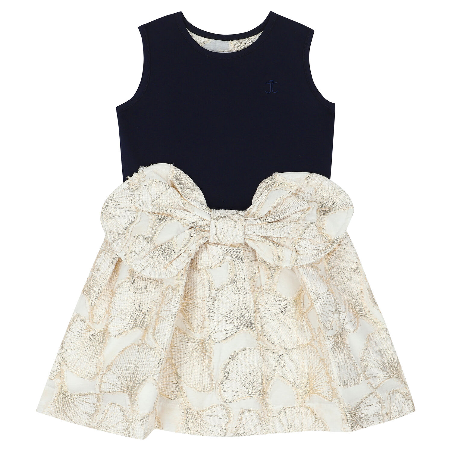 فستان باللون الكحلي والذهبي, 1, hi-res image number null