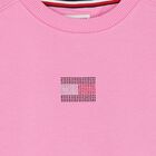 Girls Pink Embellished Logo Sweatshirt, 1, hi-res