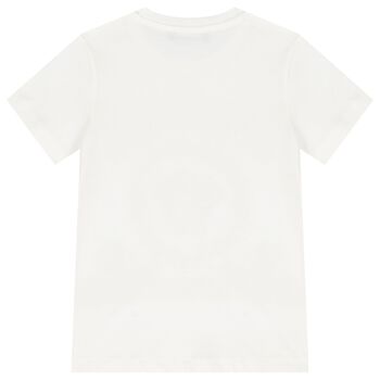 Boys Ivory Medusa Logo T-Shirt