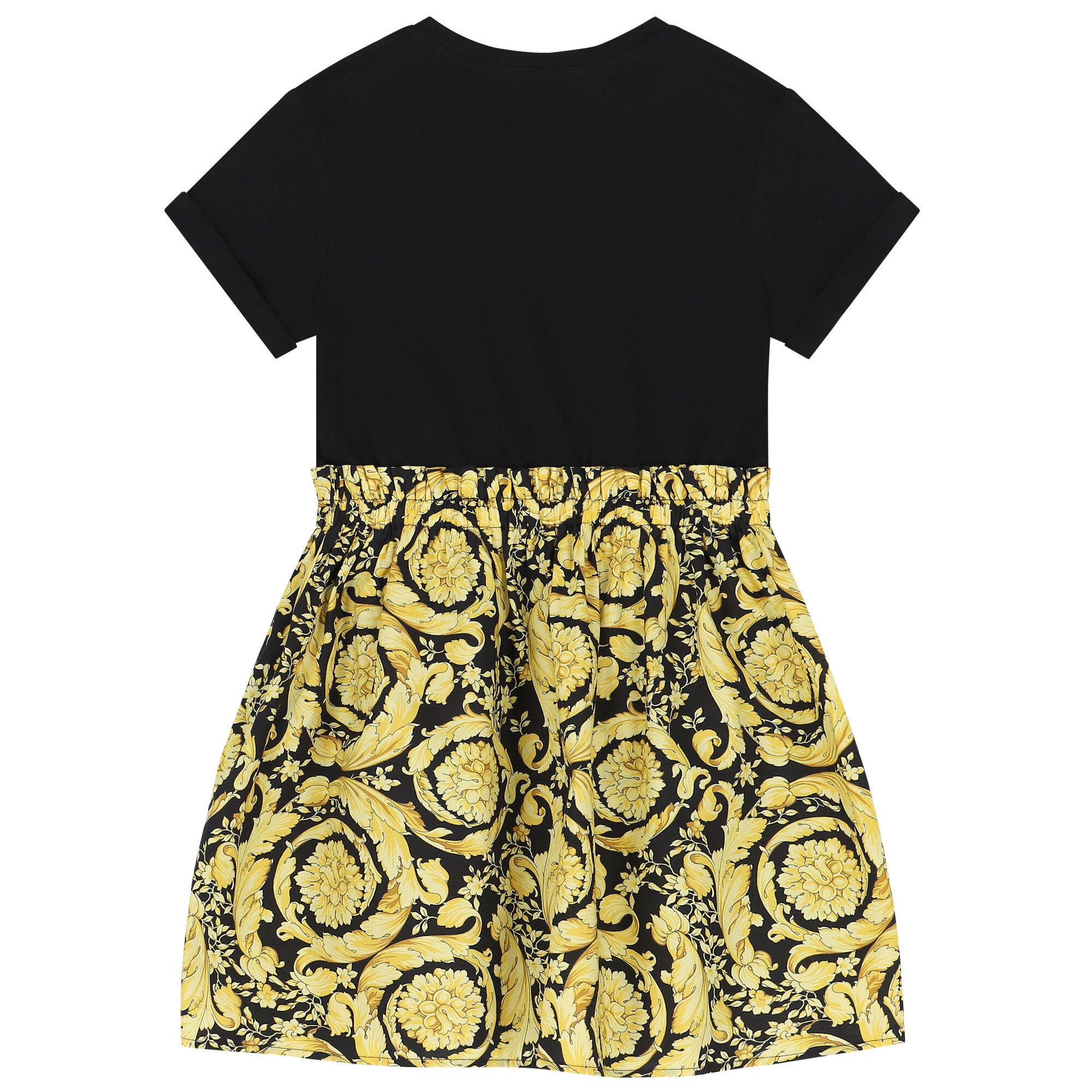 Versace Kids White Barocco Dress