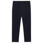 Girls Black Logo Leggings, 3, hi-res