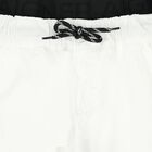 شورت أولاد بالشعار باللون الأبيض, 1, hi-res