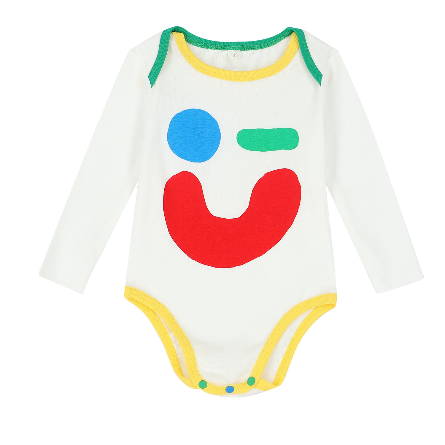 Multi-Coloured Abstract Print Babygrow Set, 1, hi-res