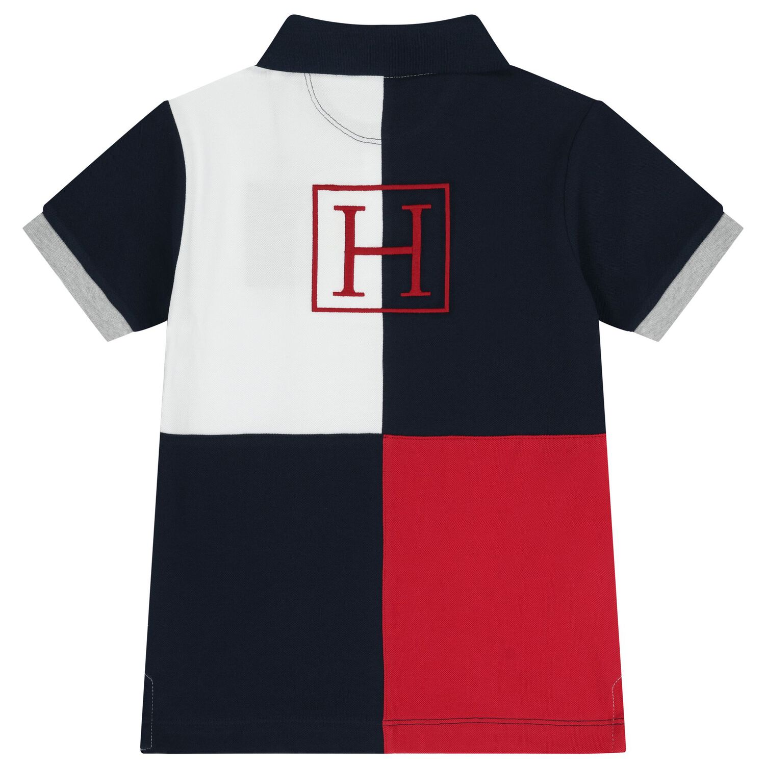 Boys White Logo Polo Shirt, 1, hi-res