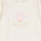 Baby Girls Ivory Heart Babygrow, 1, hi-res