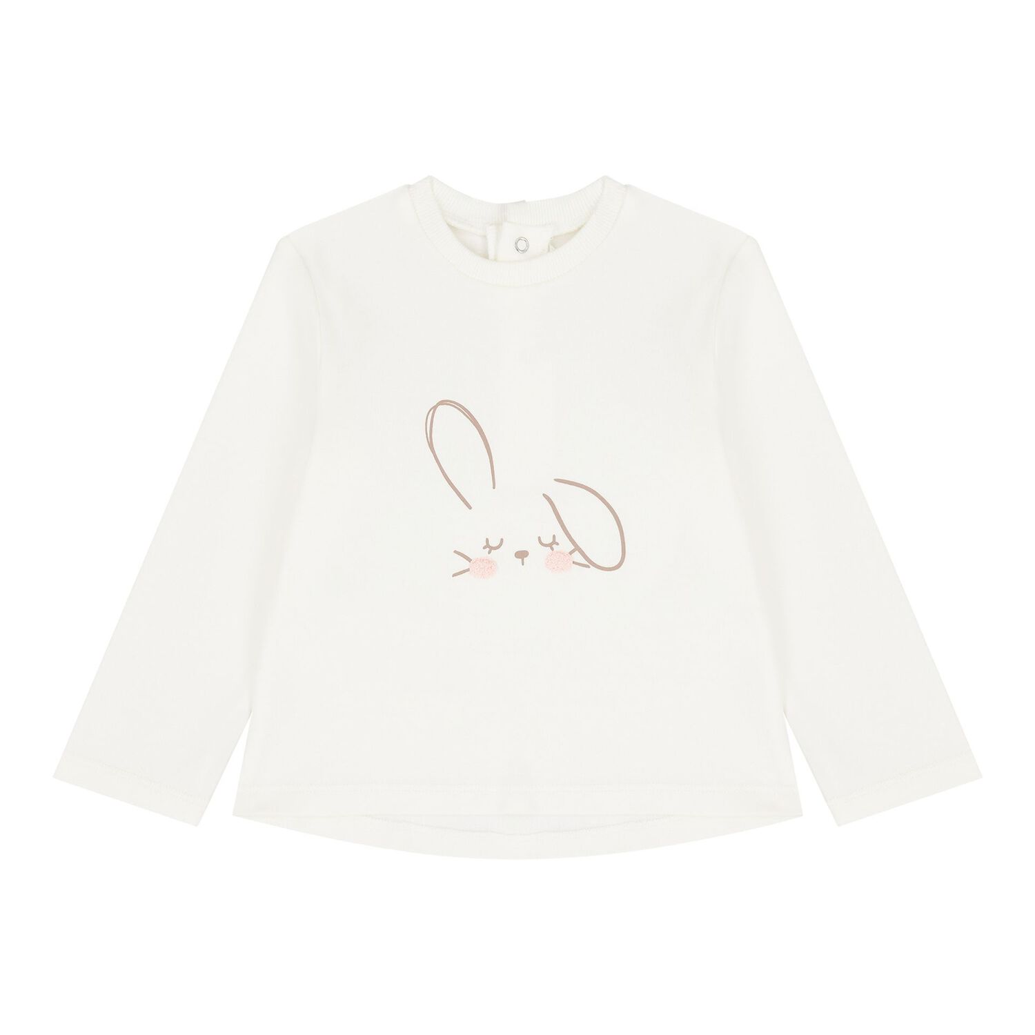 Baby Girls Pink & Ivory Bunny Tracksuit ( 3 Piece ), 1, hi-res