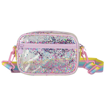 Girls Transparent Glitter Bag