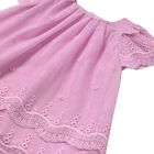 فستان بنات تول مطرز باللون الوردي, 1, hi-res