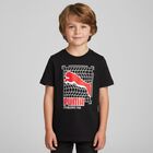 Boys Black Logo T-Shirt, 1, hi-res